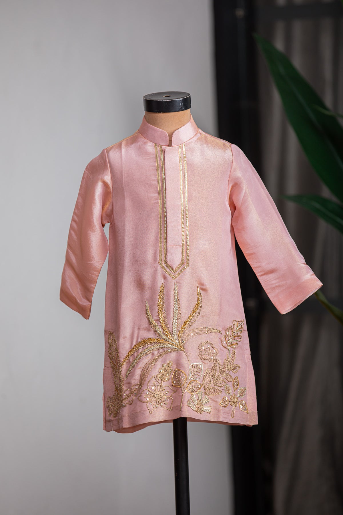 Peach Dori Kurta