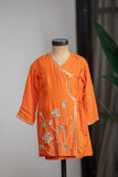 Orange Lotus Kurta