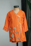 Orange Lotus Kurta