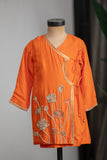 Orange Lotus Kurta