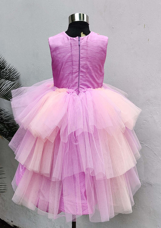 Purple Pink Butterfly Dress