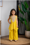 YELLOW BANDHEJ PALAZZO SET