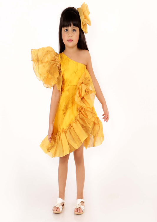 Yellow Marble Dress